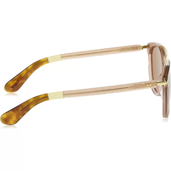 TOMS Harlan Round SunglassesMetallic Copper Crystal FadeWarm Brown