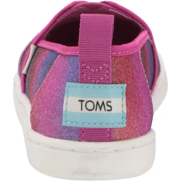 TOMS Kids Girls Alpargata  GreenPurple Multi Gradient Glitter