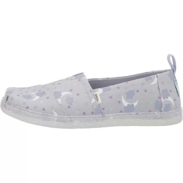 TOMS Kids Girls Alpargata Glitter Slip On Flats Casual  PinkArctic Ice