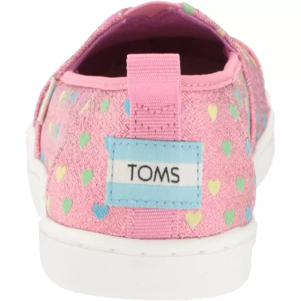 TOMS Kids Girls Alpargata Glitter Slip On Flats Casual  PinkMulti
