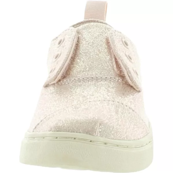 TOMS Kids Girls Cordones Cupsole Tie Dye Lace Up Sneakers Shoes Casual  WhiteRose Gold Metallic Crackle Foil