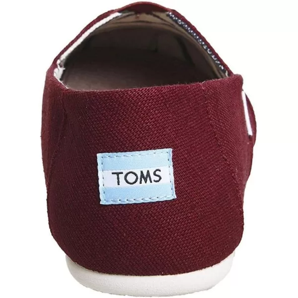 TOMS Mens Alpargata 30 SlipOn ShoeBlack Cherry Heritage Canvas