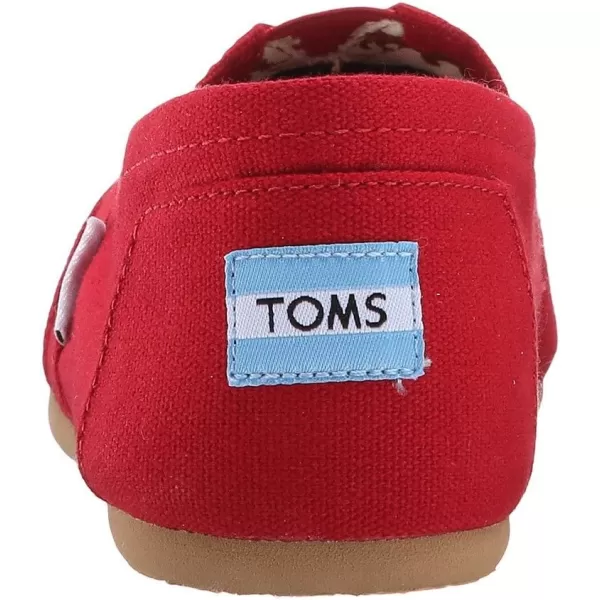 TOMS Mens Alpargata 30 SlipOn ShoeRed Canvas