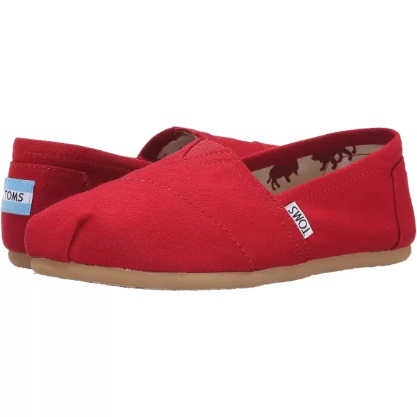 TOMS Mens Alpargata 30 SlipOn ShoeRed Canvas