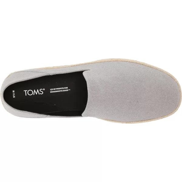 TOMS Mens Santiago Loafer FlatDrizzle Grey