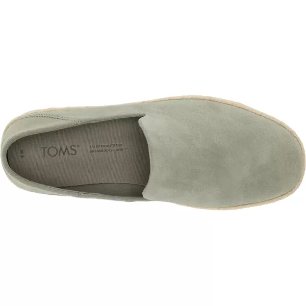 TOMS Mens Santiago Loafer FlatVetiver Grey