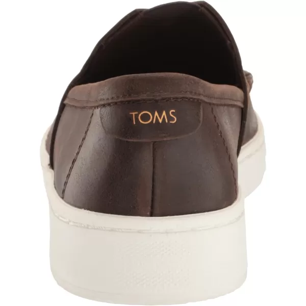 TOMS Mens Trvl Lite SneakerDark Brown Leather