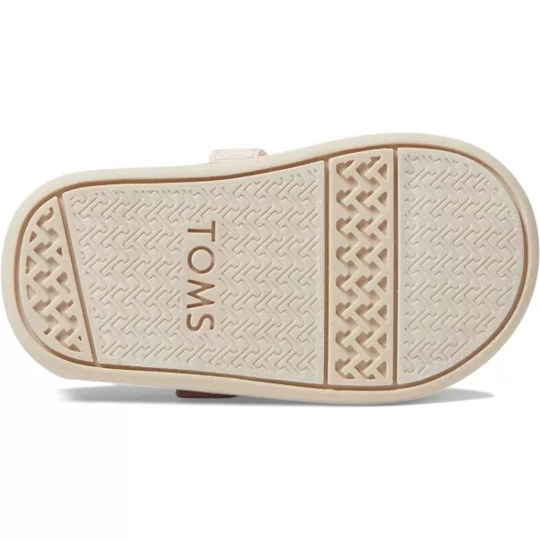 TOMS Silver Iridescent Glimmer Tiny Mary Jane Flat 10011521Rose Gold Metallic