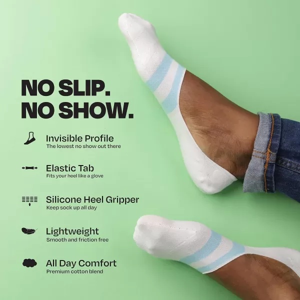 TOMS Ultimate No Show Socks NonSlip Low Cut Invisible Single PairOffwhite 3 Pack