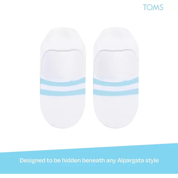 TOMS Ultimate No Show Socks NonSlip Low Cut Invisible Single PairWhite 3 Pack