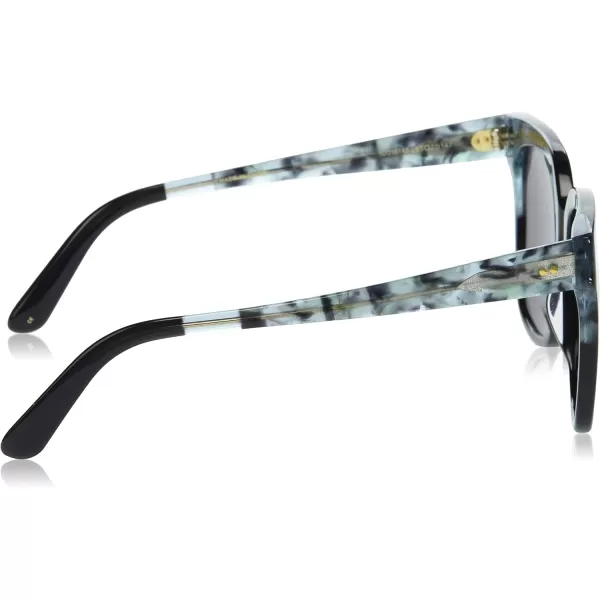 TOMS Womens Aaryn Round SunglassesBlue Multi LaminationDark Grey