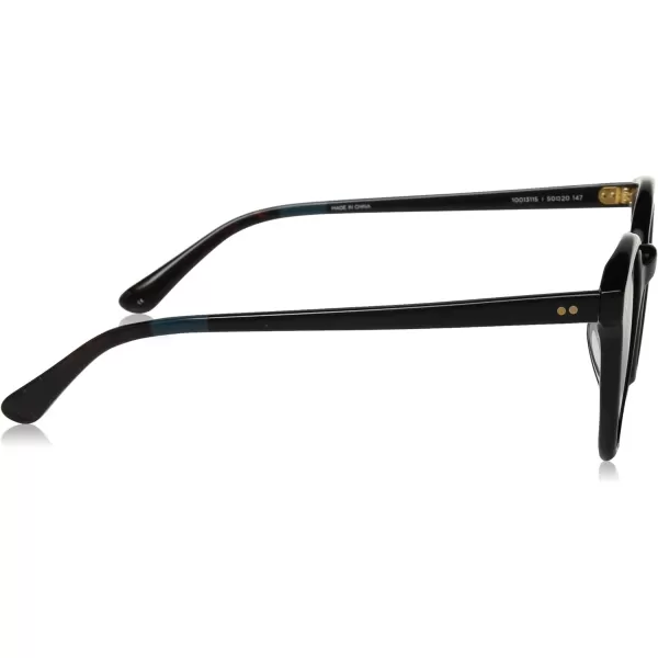 TOMS Womens Aaryn Round SunglassesShiny Black
