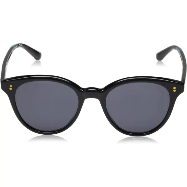 TOMS Womens Aaryn Round SunglassesShiny Black