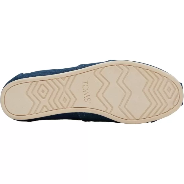 TOMS Womens Alpargata Recycled Cotton Canvas Loafer FlatBlue