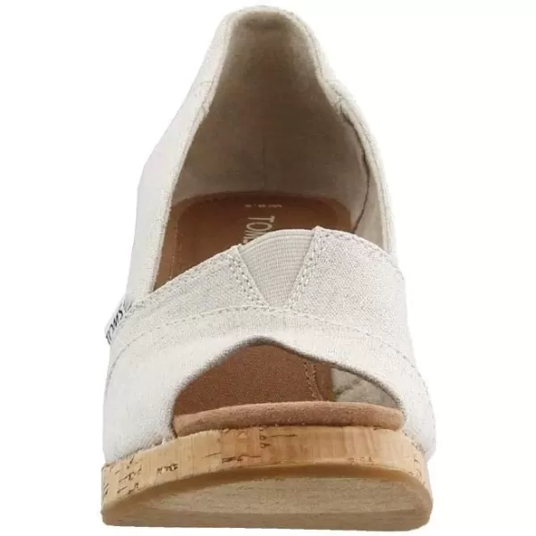 TOMS Womens Classic Espadrille Wedge SandalNatural Crosshatch Jacquard