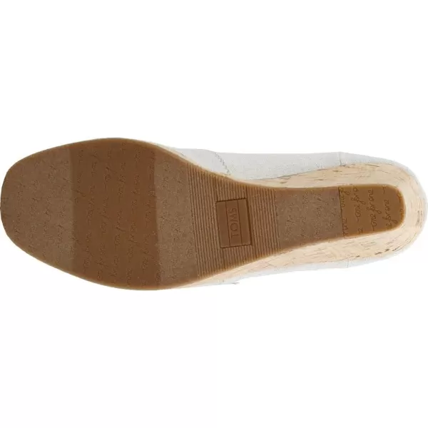 TOMS Womens Classic Espadrille Wedge SandalNatural Crosshatch Jacquard