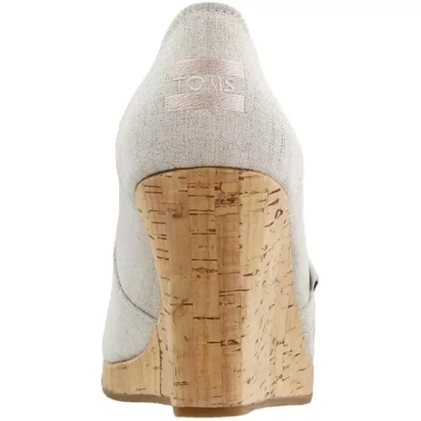 TOMS Womens Classic Espadrille Wedge SandalNatural Crosshatch Jacquard