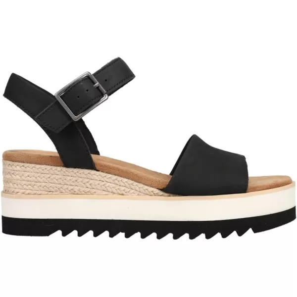 TOMS Womens Diana SandalBlack Leather