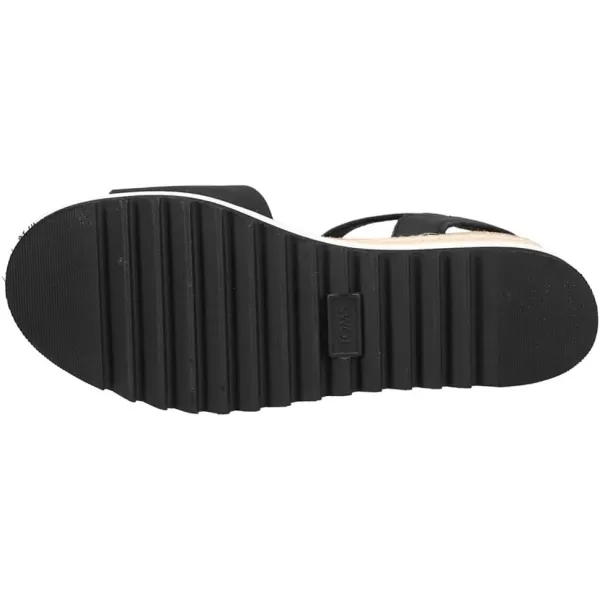 TOMS Womens Diana SandalBlack Leather