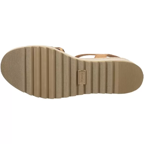 TOMS Womens Diana SandalDoe Leopard CanvasHeavy Canvas