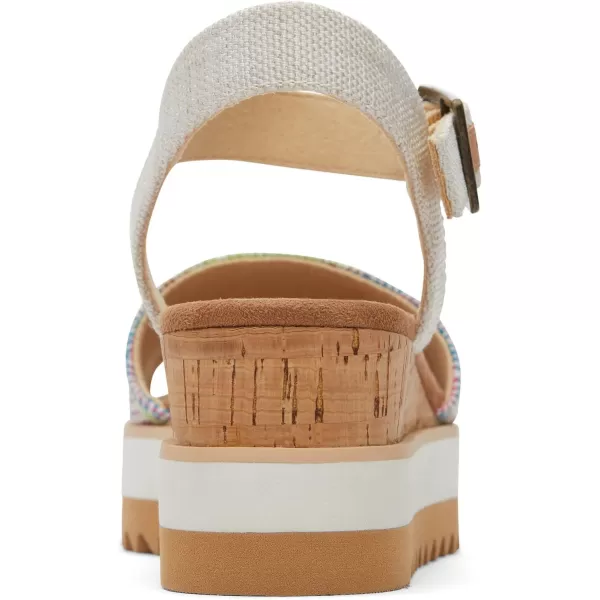 TOMS Womens Diana SandalNatural Diamond Global Woven