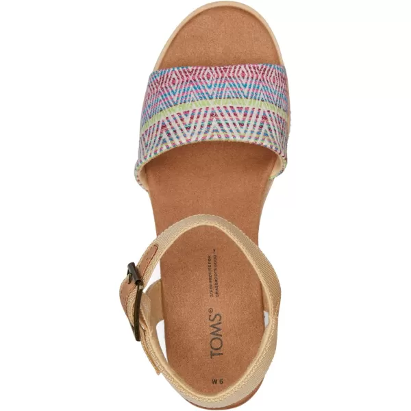 TOMS Womens Diana SandalNatural Diamond Global Woven