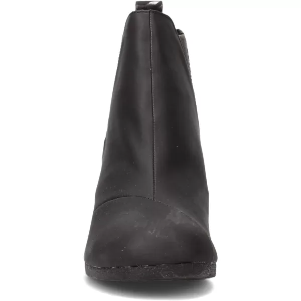 TOMS Womens Kelsey Ankle BootBlack LeatherZebra Shimmer