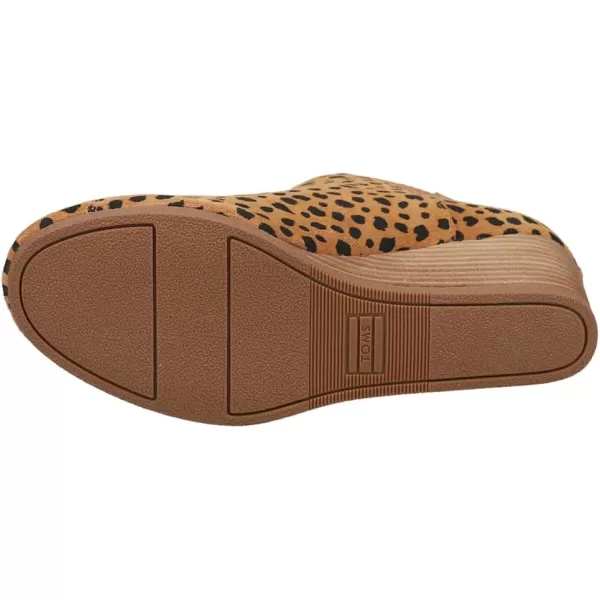 TOMS Womens Kelsey Ankle BootBrown Sugar Tiny Cheetah Printed Suede