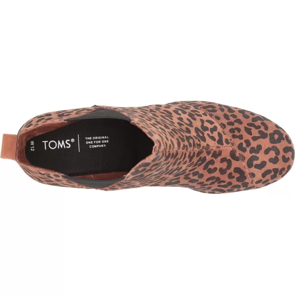 TOMS Womens Kelsey Ankle BootDark Ember Leopard Printed Suede