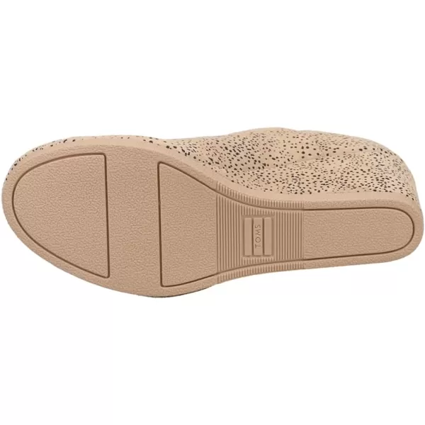 TOMS Womens Kelsey Ankle BootSand Tiny Cheetah Printed Suede