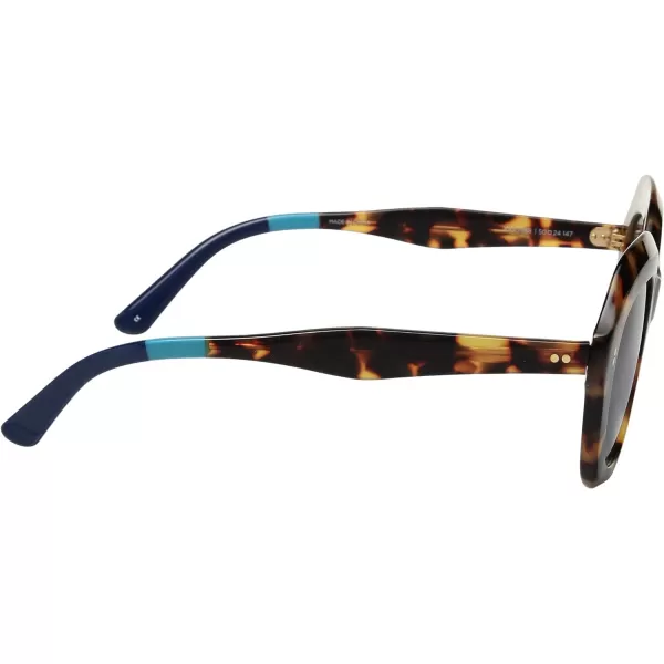 TOMS Womens Mariska Oversized SunglassesBlonde TortoiseBlue Double Gradient