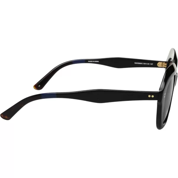 TOMS Womens Mariska Oversized SunglassesShiny BlackDark Gray