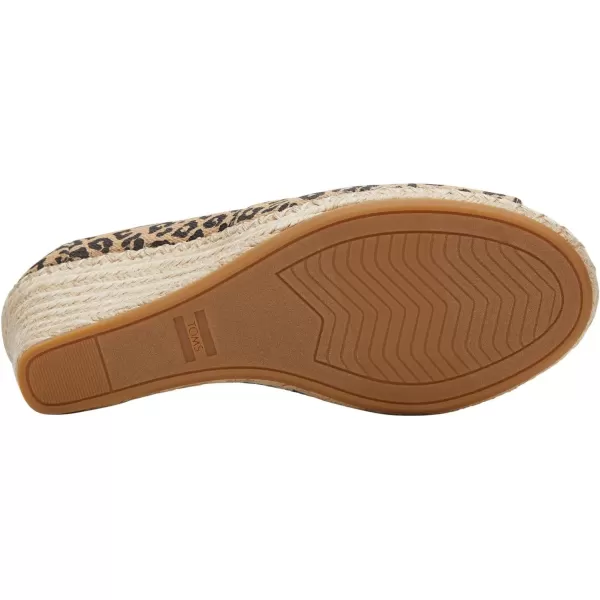 TOMS Womens Michelle SandalNatural Textured Small Leopard