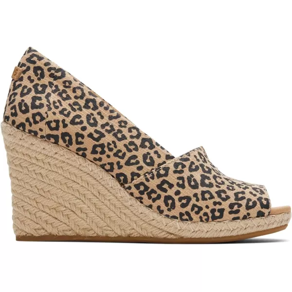 TOMS Womens Michelle SandalNatural Textured Small Leopard
