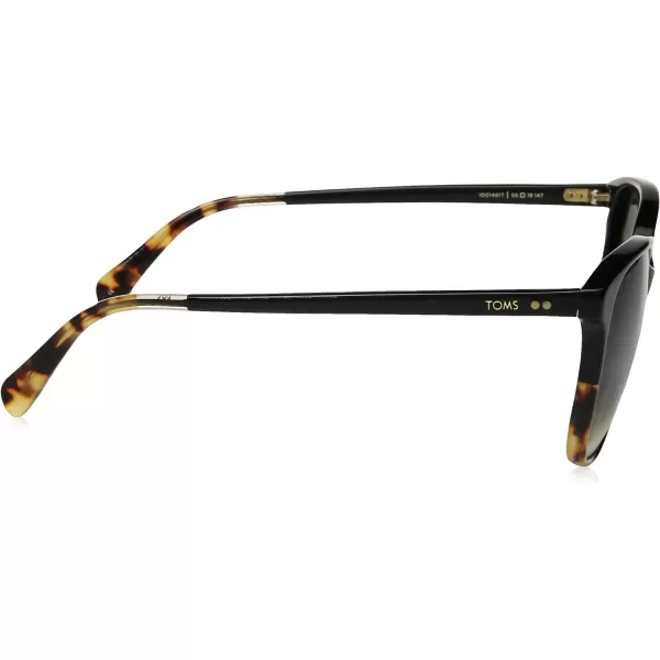 TOMS Womens Sandela Oversized Sunglasses Black Tortoiseshell Fade 55 mmTOMS Womens Sandela Oversized Sunglasses Black Tortoiseshell Fade 55 mm