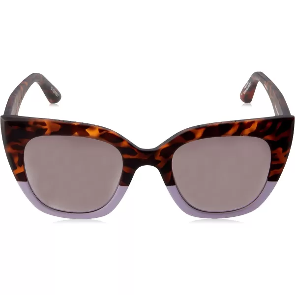 TOMS Womens Sydney Cat Eye SunglassesMatte Blonde Tortoise Light Orchid FadeRubberized Finish