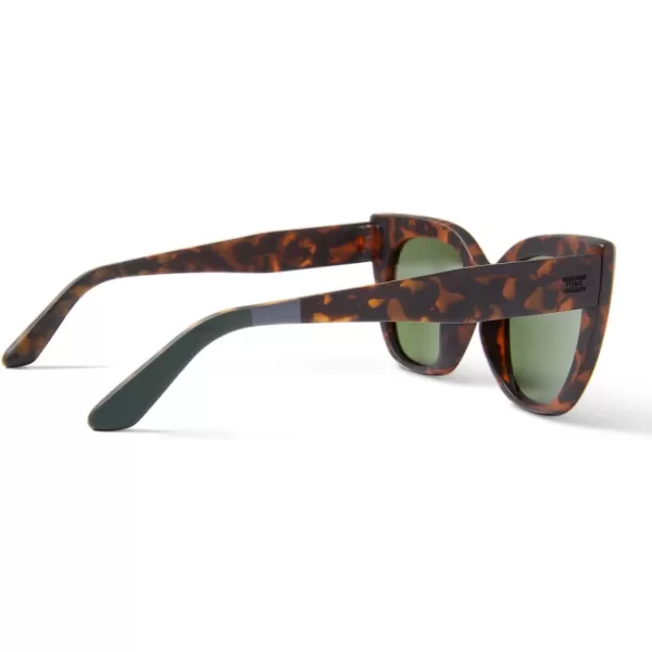 TOMS Womens Sydney Cat Eye SunglassesMatte Blonde TortoiseBottle Green