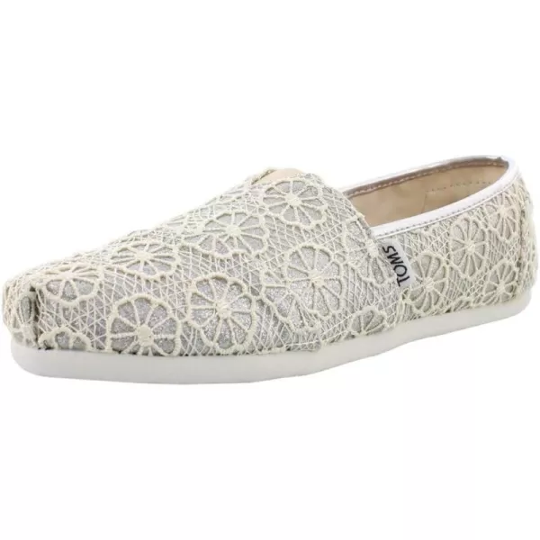 TOMS Girls Alpargata Classic SlipOn  Little Kid amp Big KidSilver