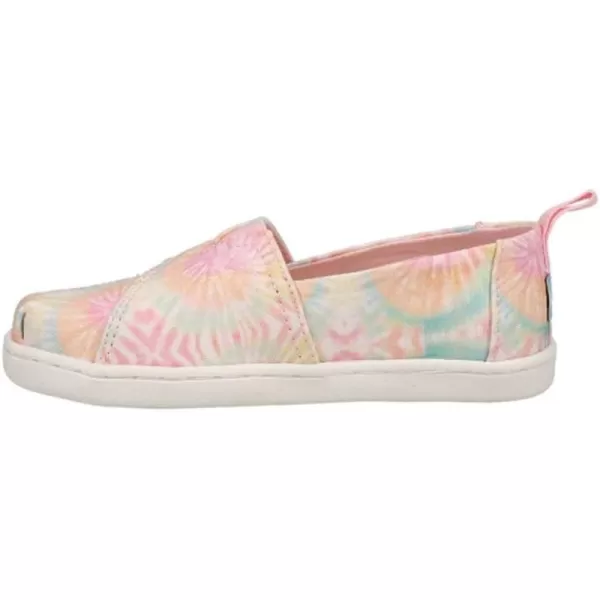 TOMS Girls Alpargata Loafer FlatCandy Pink Tie Dye
