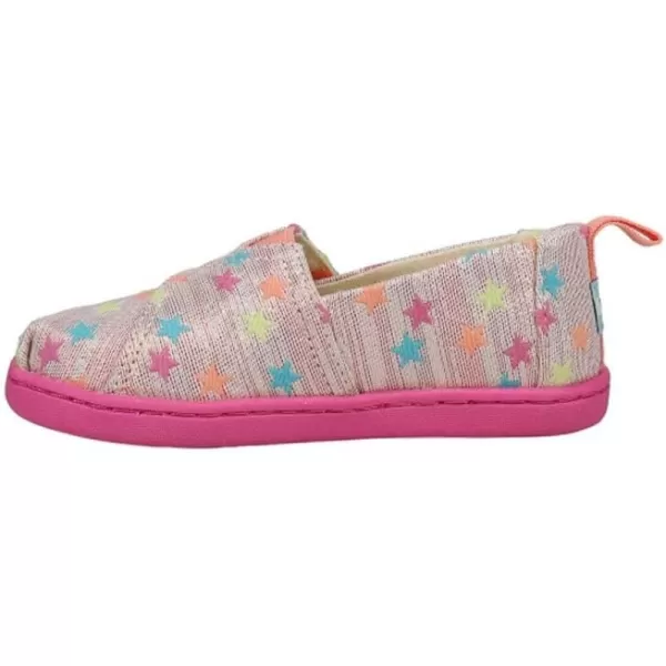 TOMS Girls Alpargata Loafer FlatCoral Multi Glimmer