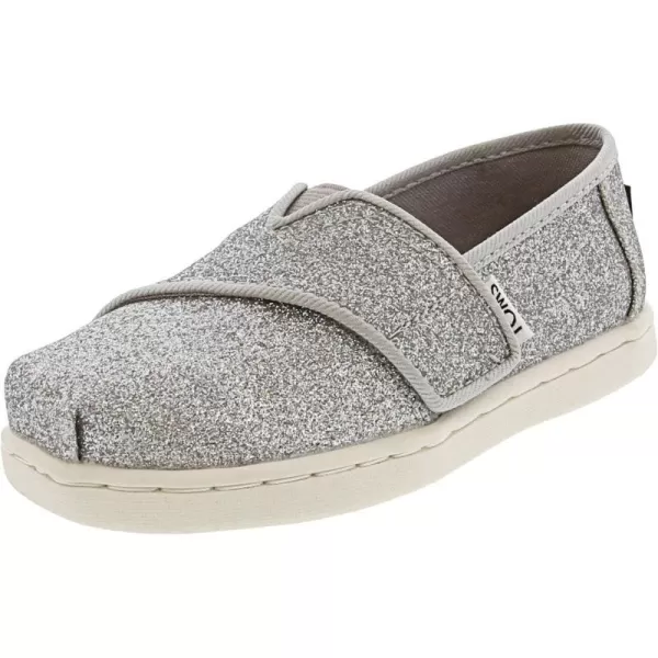 TOMS Girls Alpargata Loafer FlatSilver