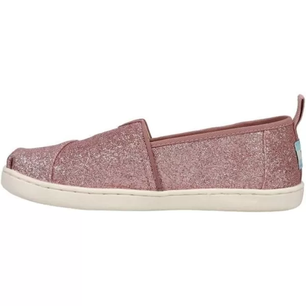 TOMS Girls Alpargata SneakerPink Glitter Canvas