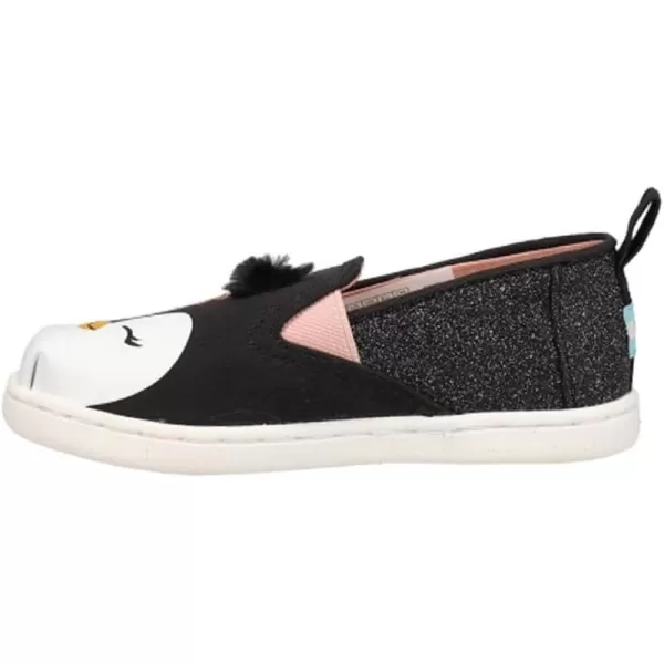 TOMS Girls Alpargata Tiny SlipOn  ToddlerBlack