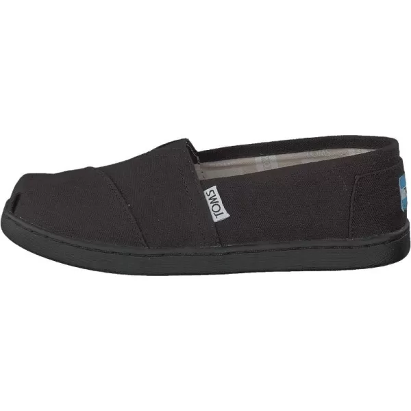 TOMS Girls Alpargata Tiny SlipOn  ToddlerBlackBlack
