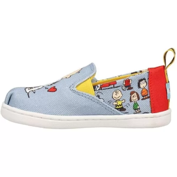 TOMS Girls Alpargata Tiny SlipOn  ToddlerBlueDance Party