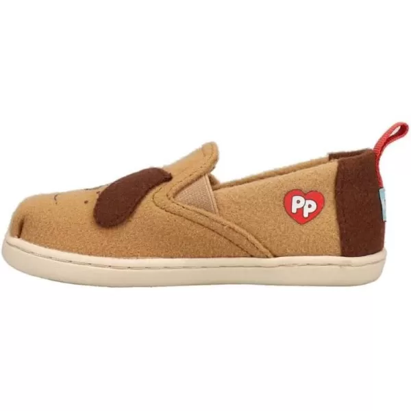 TOMS Girls Alpargata Tiny SlipOn  ToddlerBrown