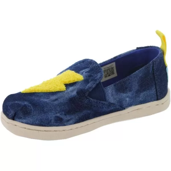 TOMS Girls Alpargata Tiny SlipOn  ToddlerNavydenimwhite