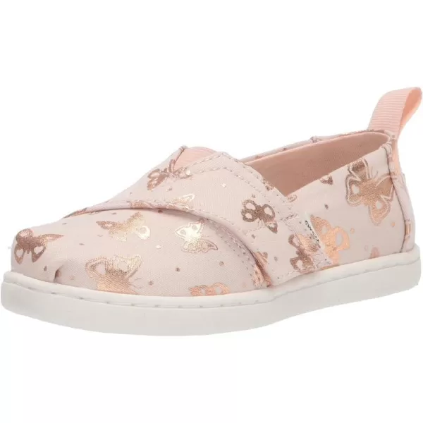 TOMS Girls Alpargata Tiny SlipOn  ToddlerPeony