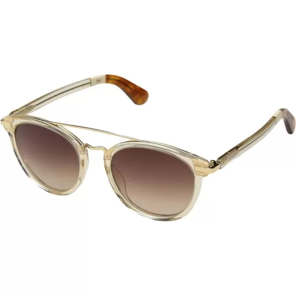 TOMS Harlan Round SunglassesChampagne CrystalBrown Gradient