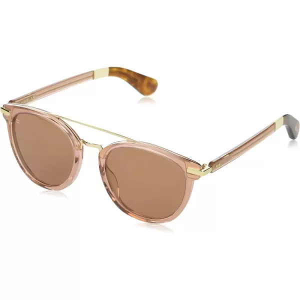 TOMS Harlan Round SunglassesMetallic Copper Crystal FadeWarm Brown